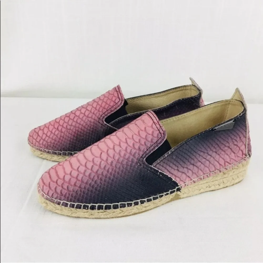 Prism‎ London 39 Espadrilles Faux Snakeskin Shoes